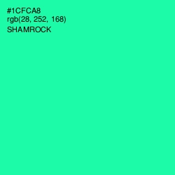 #1CFCA8 - Shamrock Color Image