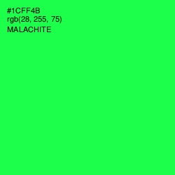 #1CFF4B - Malachite Color Image