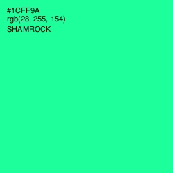 #1CFF9A - Shamrock Color Image