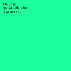 #1CFF9C - Shamrock Color Image