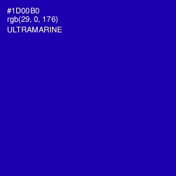 #1D00B0 - Ultramarine Color Image