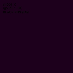 #1D011C - Black Russian Color Image