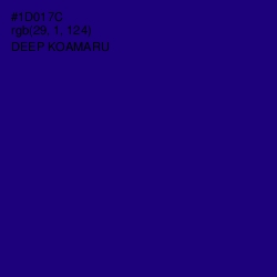 #1D017C - Deep Koamaru Color Image