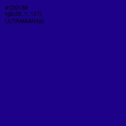 #1D0189 - Ultramarine Color Image