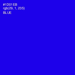 #1D01EB - Blue Color Image