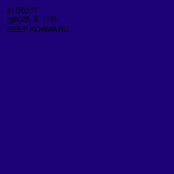 #1D0277 - Deep Koamaru Color Image