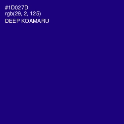 #1D027D - Deep Koamaru Color Image