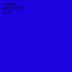 #1D02E0 - Blue Color Image