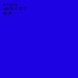 #1D02E3 - Blue Color Image