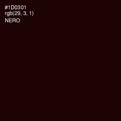 #1D0301 - Nero Color Image
