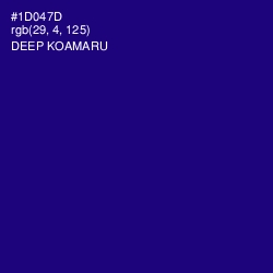 #1D047D - Deep Koamaru Color Image