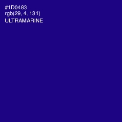 #1D0483 - Ultramarine Color Image