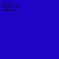 #1D04C7 - Dark Blue Color Image