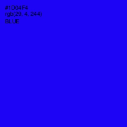 #1D04F4 - Blue Color Image