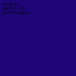 #1D0578 - Deep Koamaru Color Image