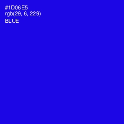 #1D06E5 - Blue Color Image