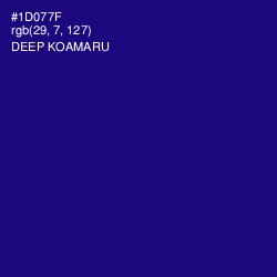 #1D077F - Deep Koamaru Color Image