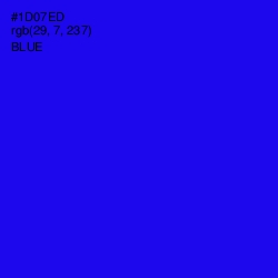 #1D07ED - Blue Color Image