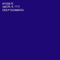 #1D0875 - Deep Koamaru Color Image