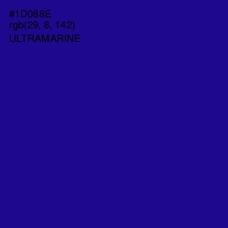 #1D088E - Ultramarine Color Image