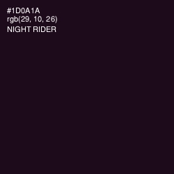 #1D0A1A - Night Rider Color Image