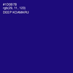 #1D0B7B - Deep Koamaru Color Image
