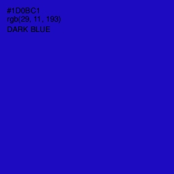 #1D0BC1 - Dark Blue Color Image