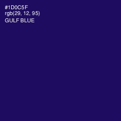 #1D0C5F - Gulf Blue Color Image