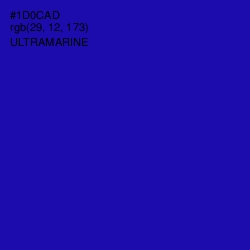 #1D0CAD - Ultramarine Color Image