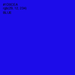 #1D0CEA - Blue Color Image