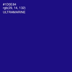 #1D0E84 - Ultramarine Color Image