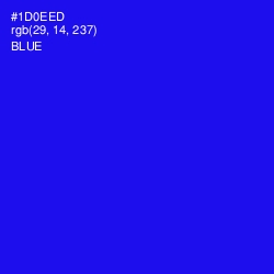 #1D0EED - Blue Color Image