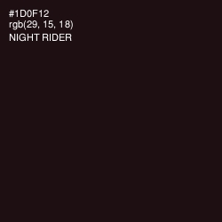 #1D0F12 - Night Rider Color Image