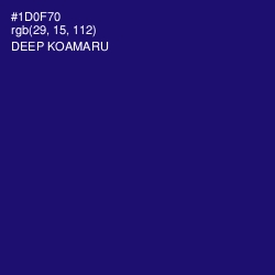 #1D0F70 - Deep Koamaru Color Image