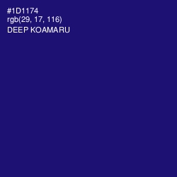 #1D1174 - Deep Koamaru Color Image