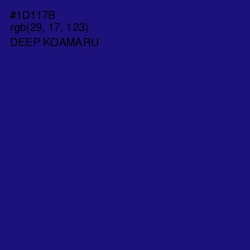 #1D117B - Deep Koamaru Color Image