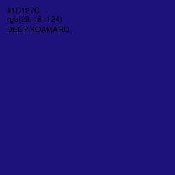 #1D127C - Deep Koamaru Color Image