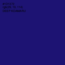 #1D1372 - Deep Koamaru Color Image