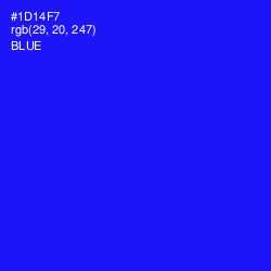 #1D14F7 - Blue Color Image