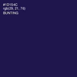 #1D154C - Bunting Color Image