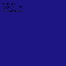 #1D1583 - Ultramarine Color Image