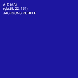#1D16A1 - Jacksons Purple Color Image