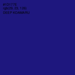 #1D177E - Deep Koamaru Color Image