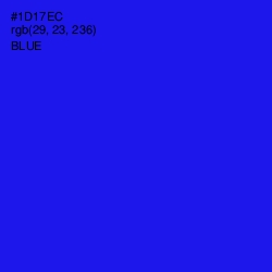 #1D17EC - Blue Color Image