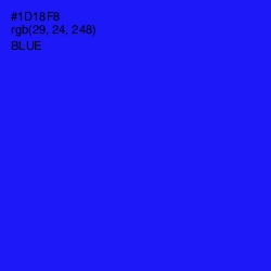 #1D18F8 - Blue Color Image