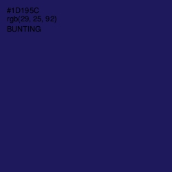 #1D195C - Bunting Color Image