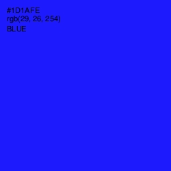 #1D1AFE - Blue Color Image