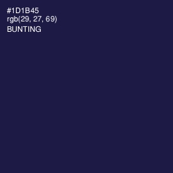 #1D1B45 - Bunting Color Image