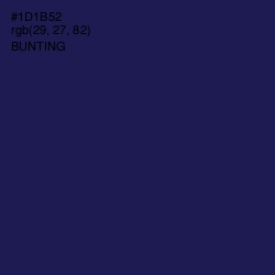 #1D1B52 - Bunting Color Image