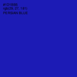 #1D1BB5 - Persian Blue Color Image